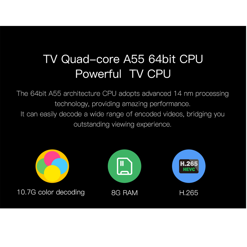 Changhong 55 Inch 4K UHD borderless Google certified Android 9.0 Smart TV Digital LED TV - U55H7